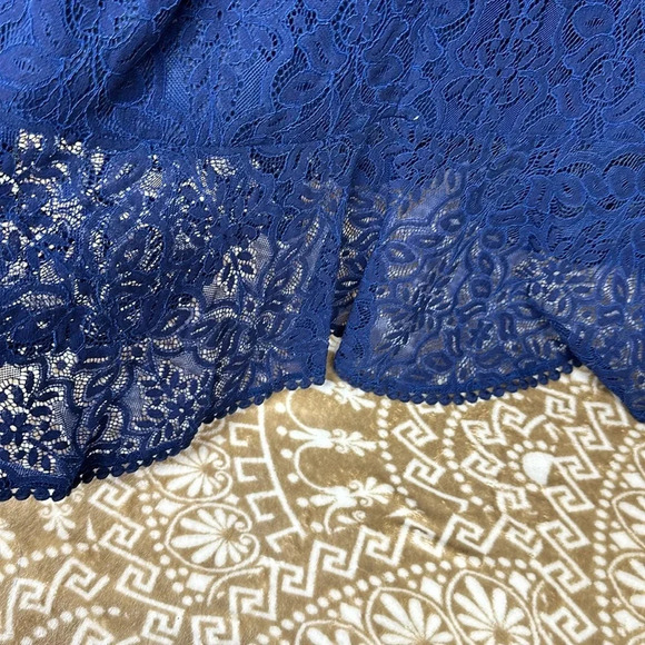 Cure Royal Blue Shift Dress Embellished SzL - Picture 6 of 12